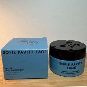 Sofie Pavitt Face Omega Rich Moisturizer 1.7 fl oz 50ml Non-Comedogenic NIB
